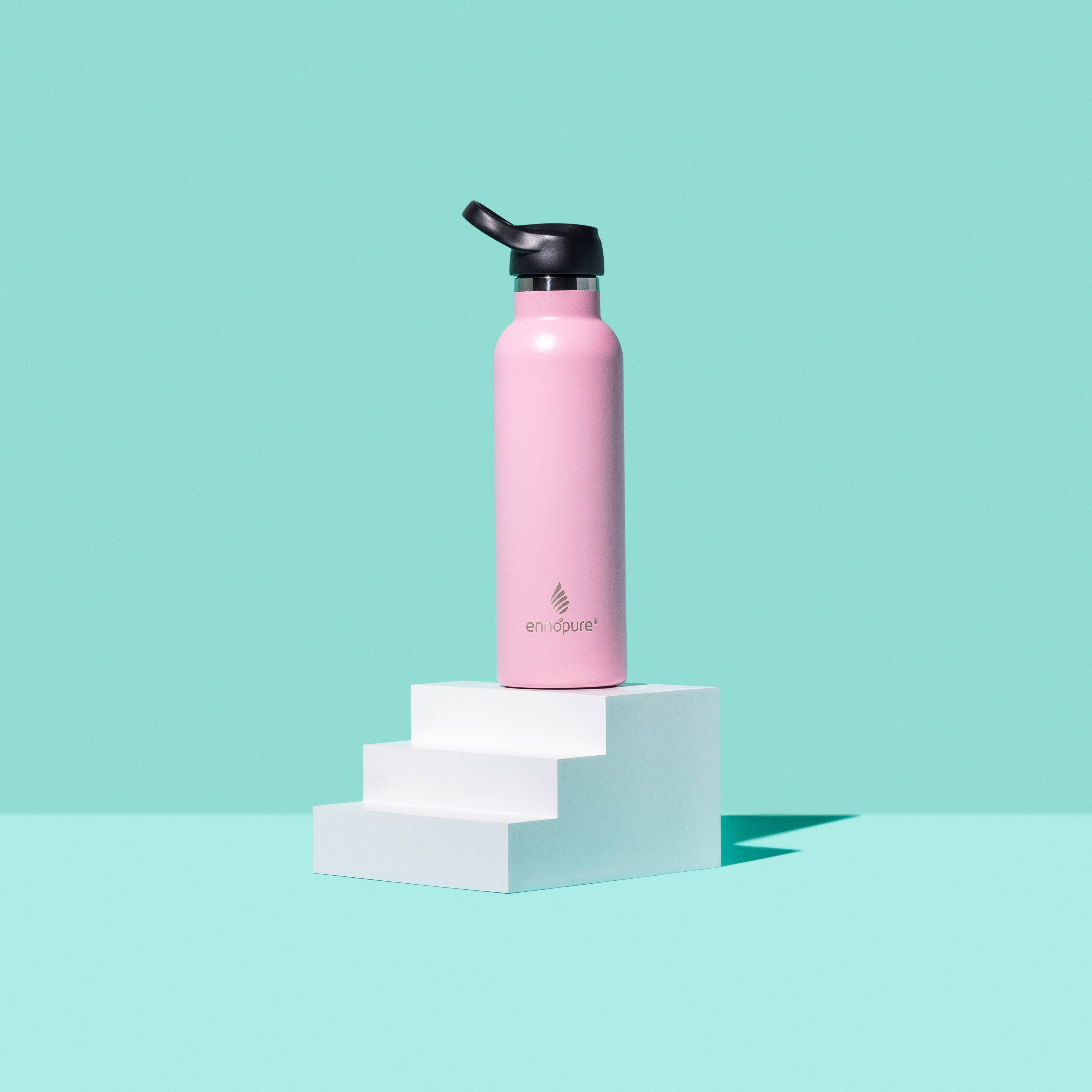 ePureFlo 20oz pink water bottle