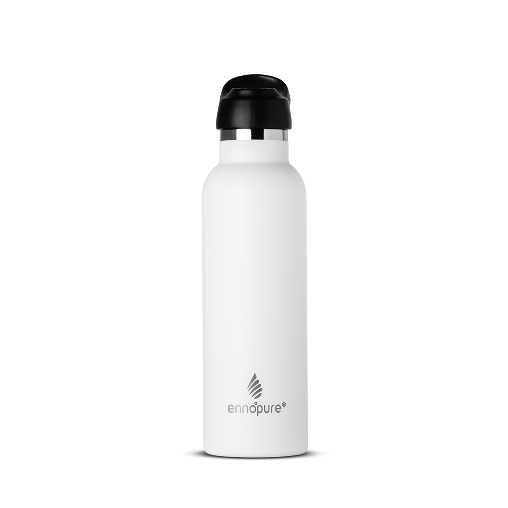 ePureFlo 20oz white water bottle