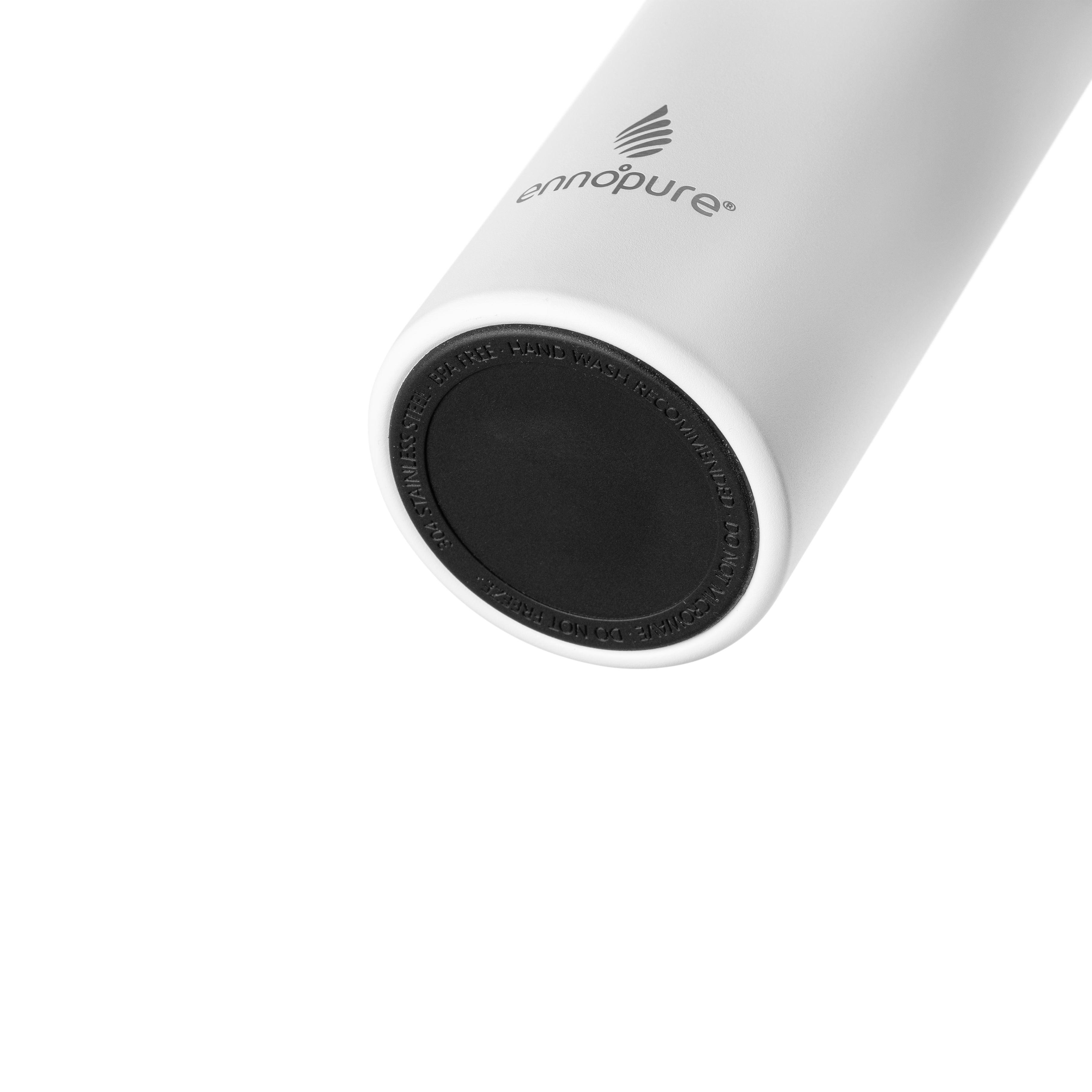 ePureFlow 34oz white water bottle non slip base